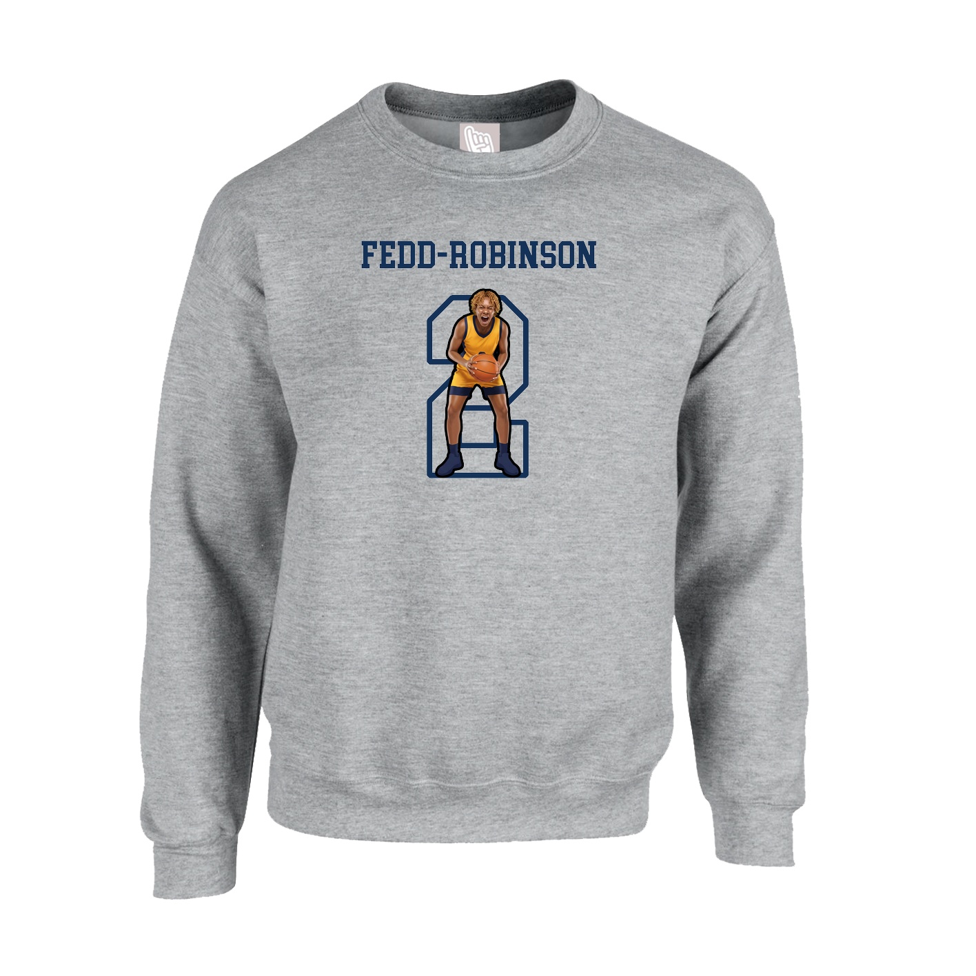 Fleece Crew — Shirsey in Grey