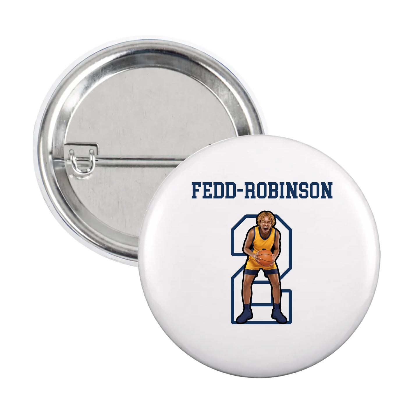 Game Day Button — Shirsey in White