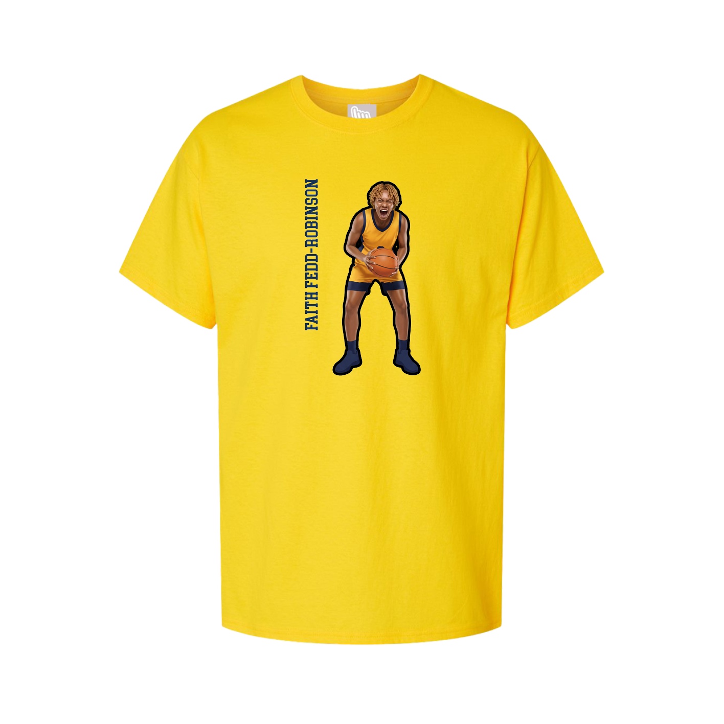 Tee — Name Vertical in Gold
