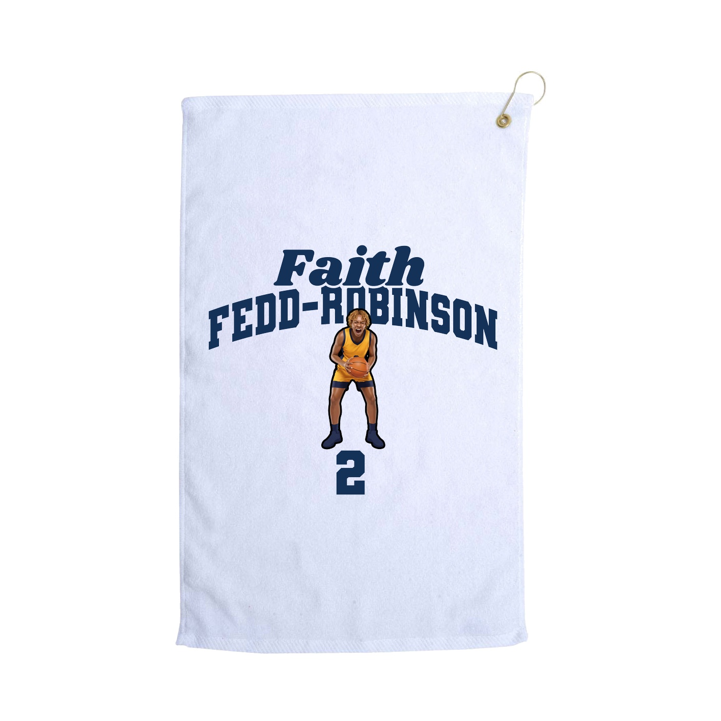 Golf Towel — Signature Arch in White