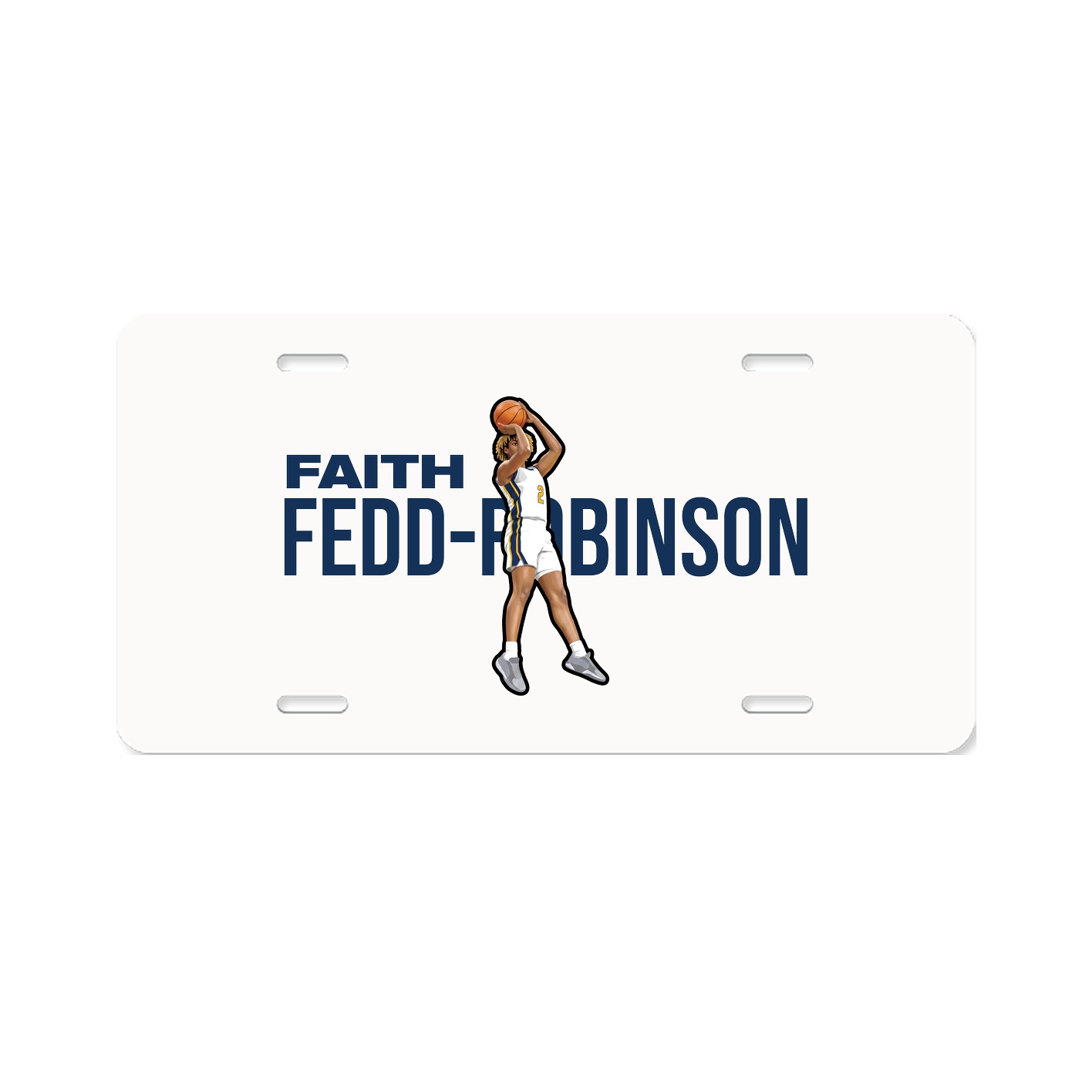 License Plate — Player Name in Classic