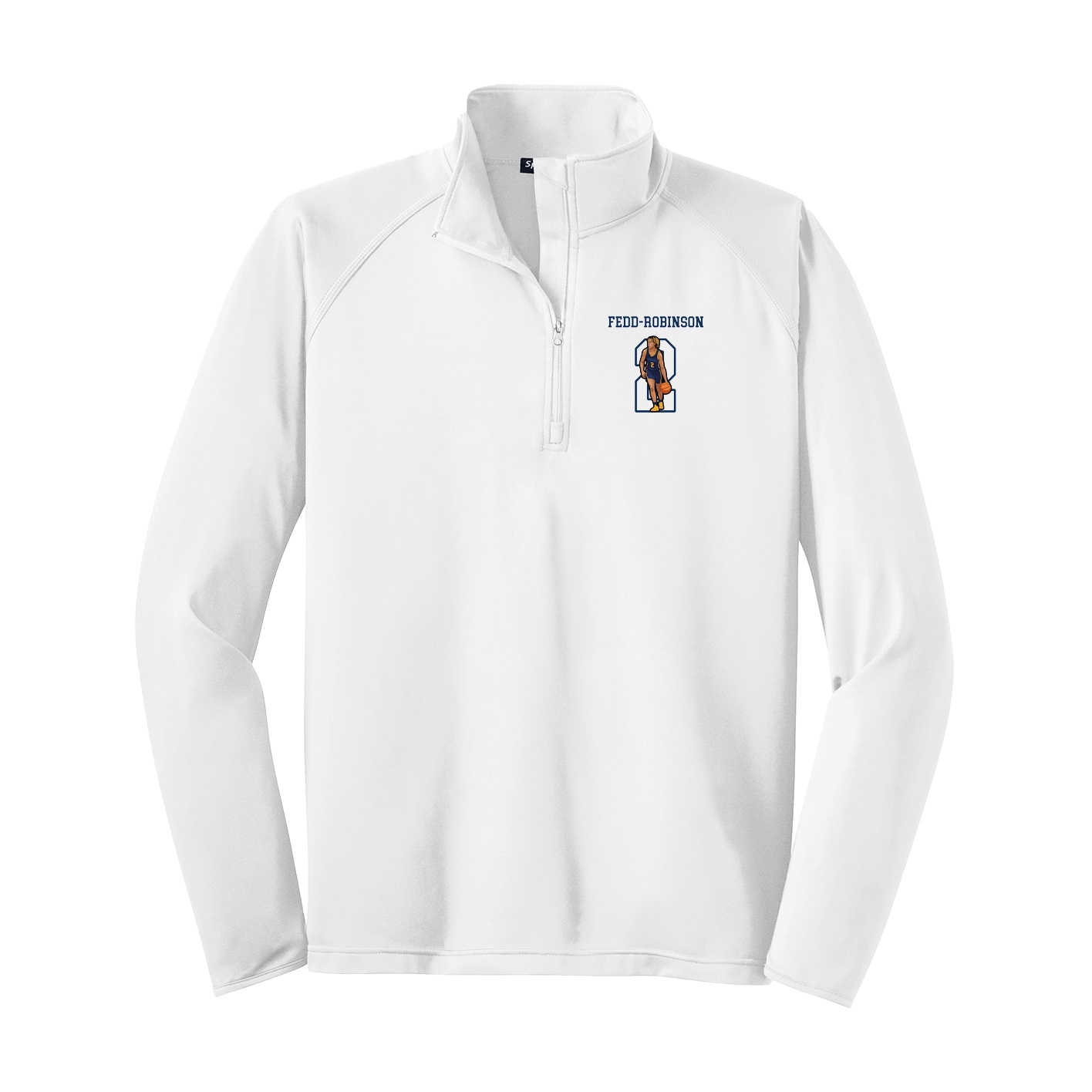 Q-Zip Pullover — Shirsey in White