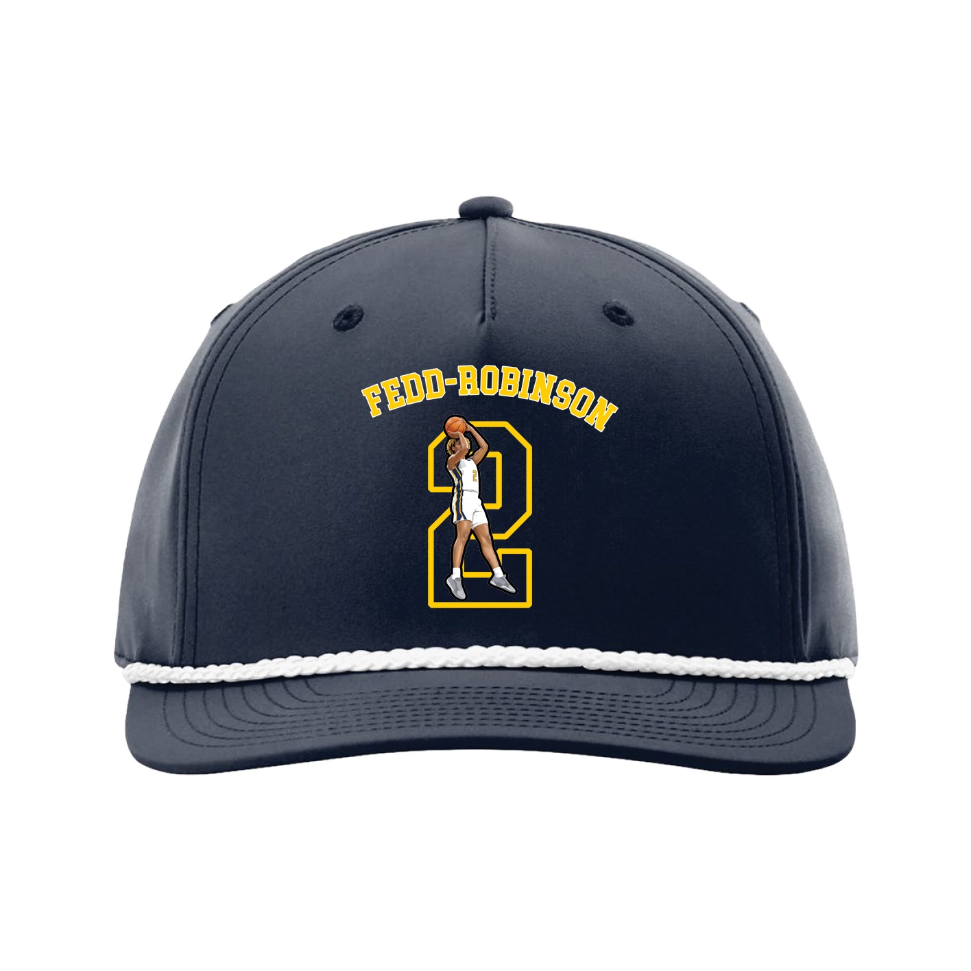 Five-Panel Classic Rope Cap — Shirsey Arch in Navy
