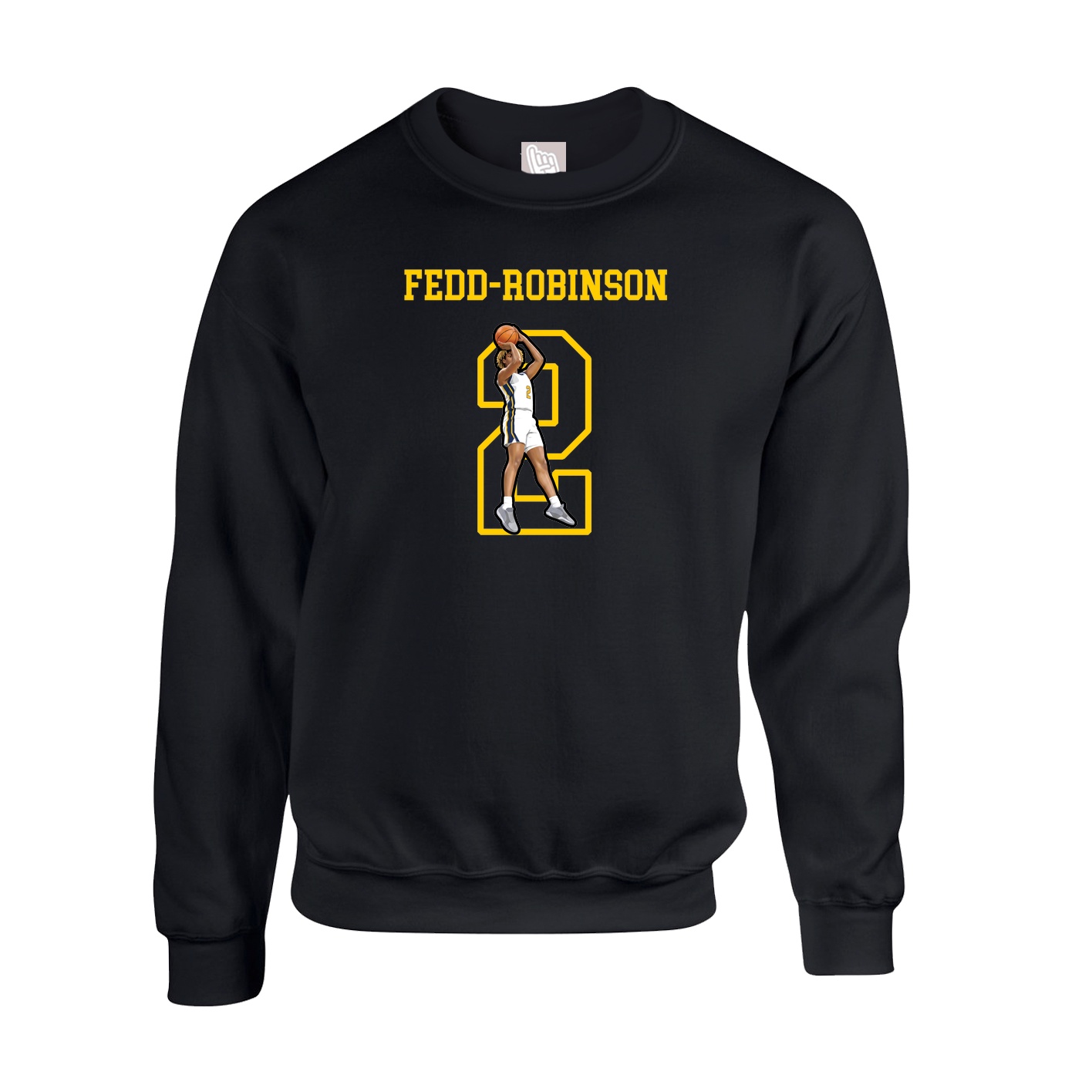 Fleece Crew — Shirsey in Black