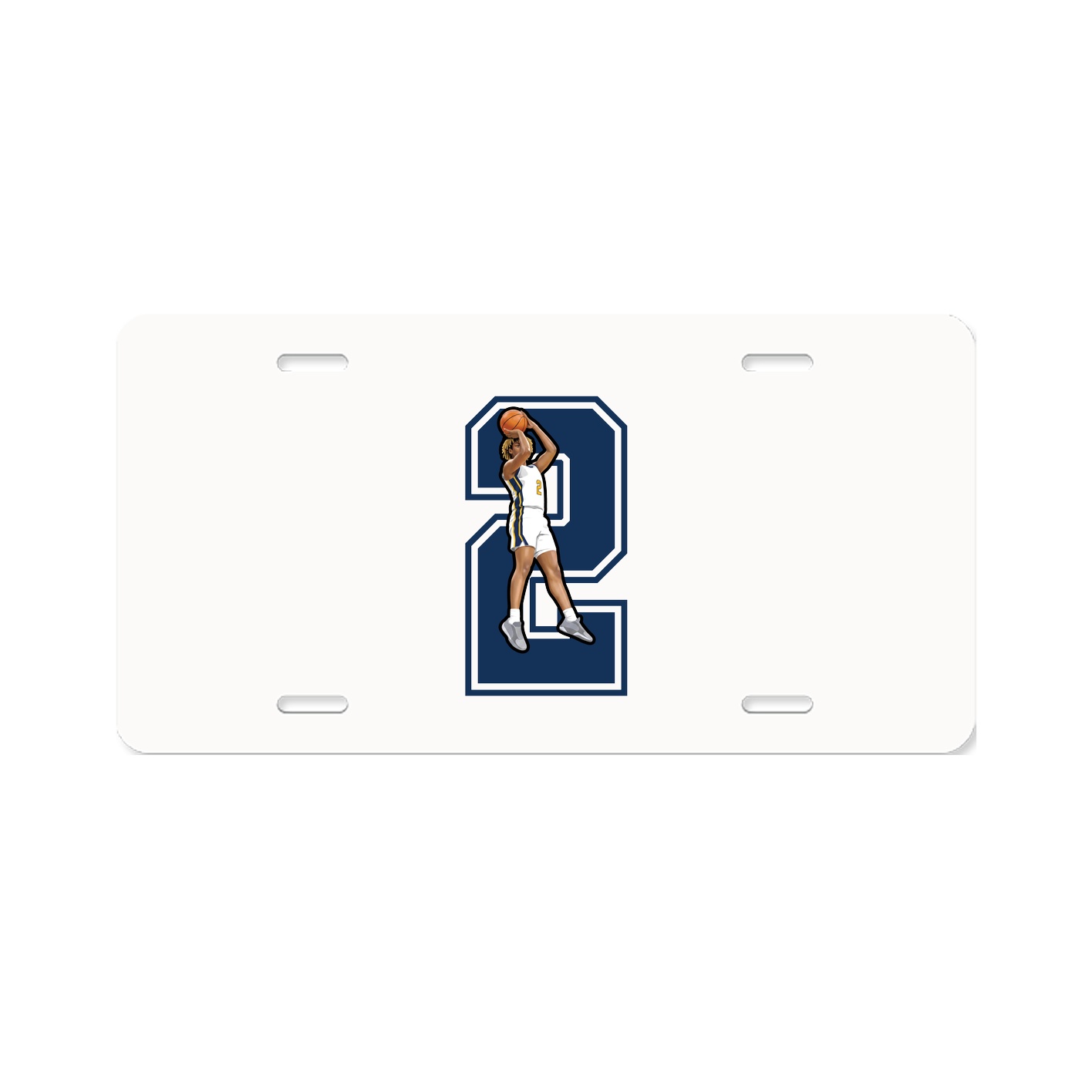 License Plate — Number in Classic