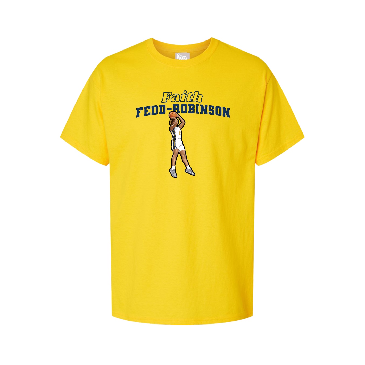 Youth Tee — Name Arch in Gold