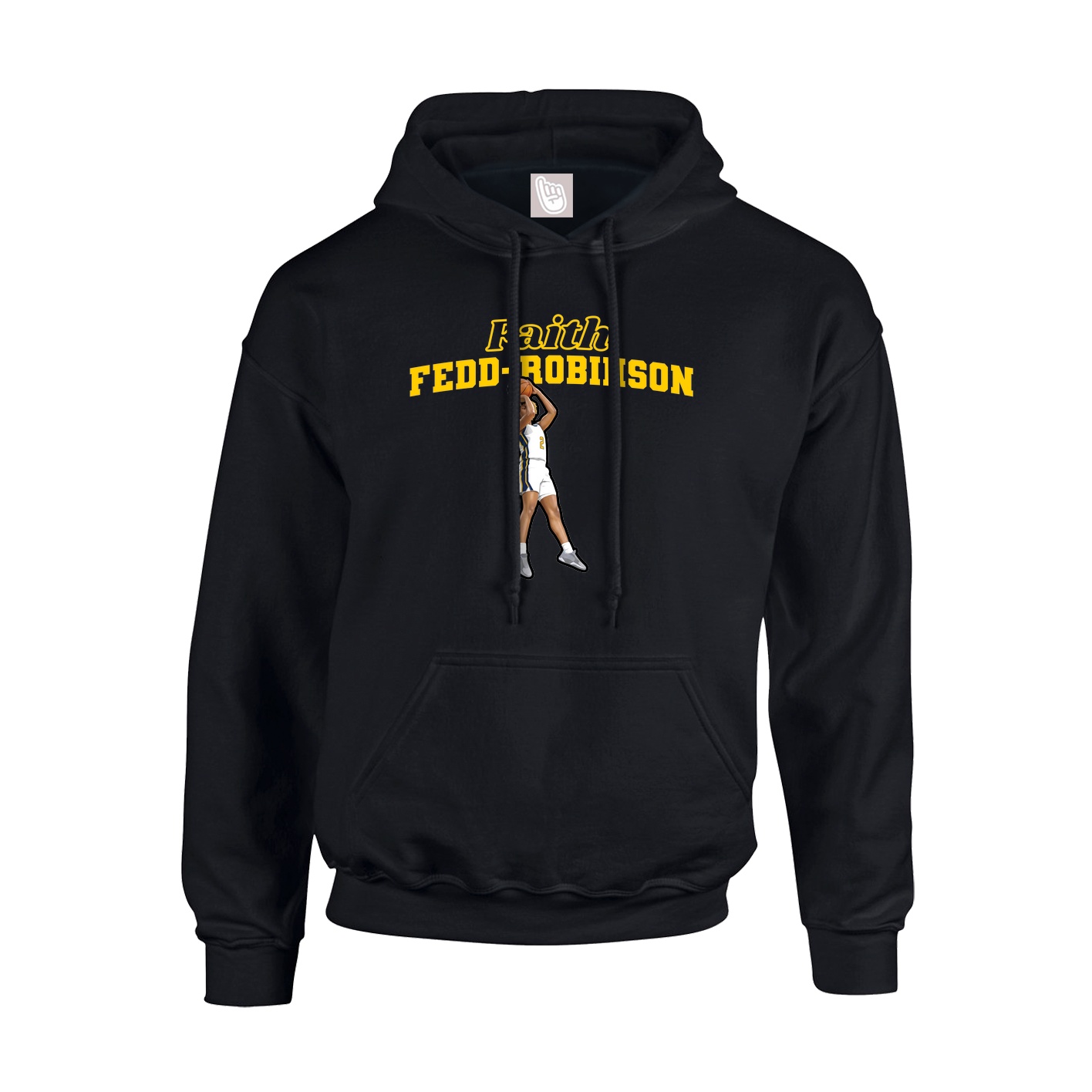 Hoodie — Name Arch in Black