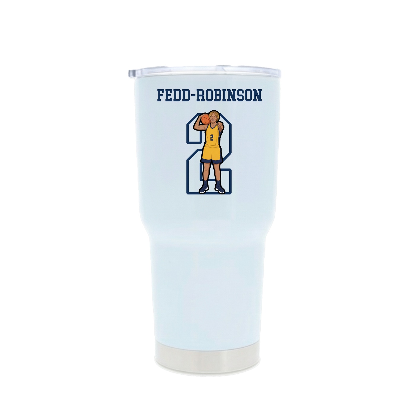 30oz Stainless Steel Tumbler — Shirsey in White