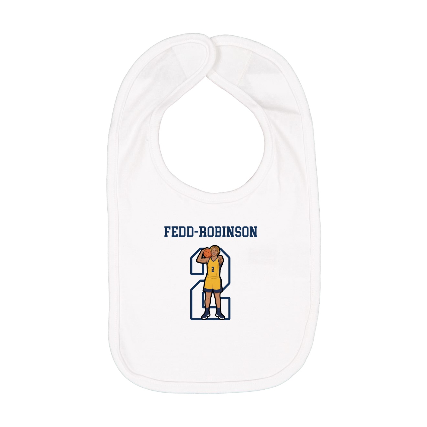Infant Bib — Shirsey in White
