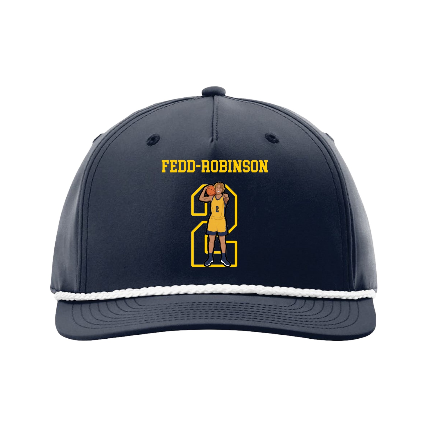 Five-Panel Classic Rope Cap — Shirsey in Navy