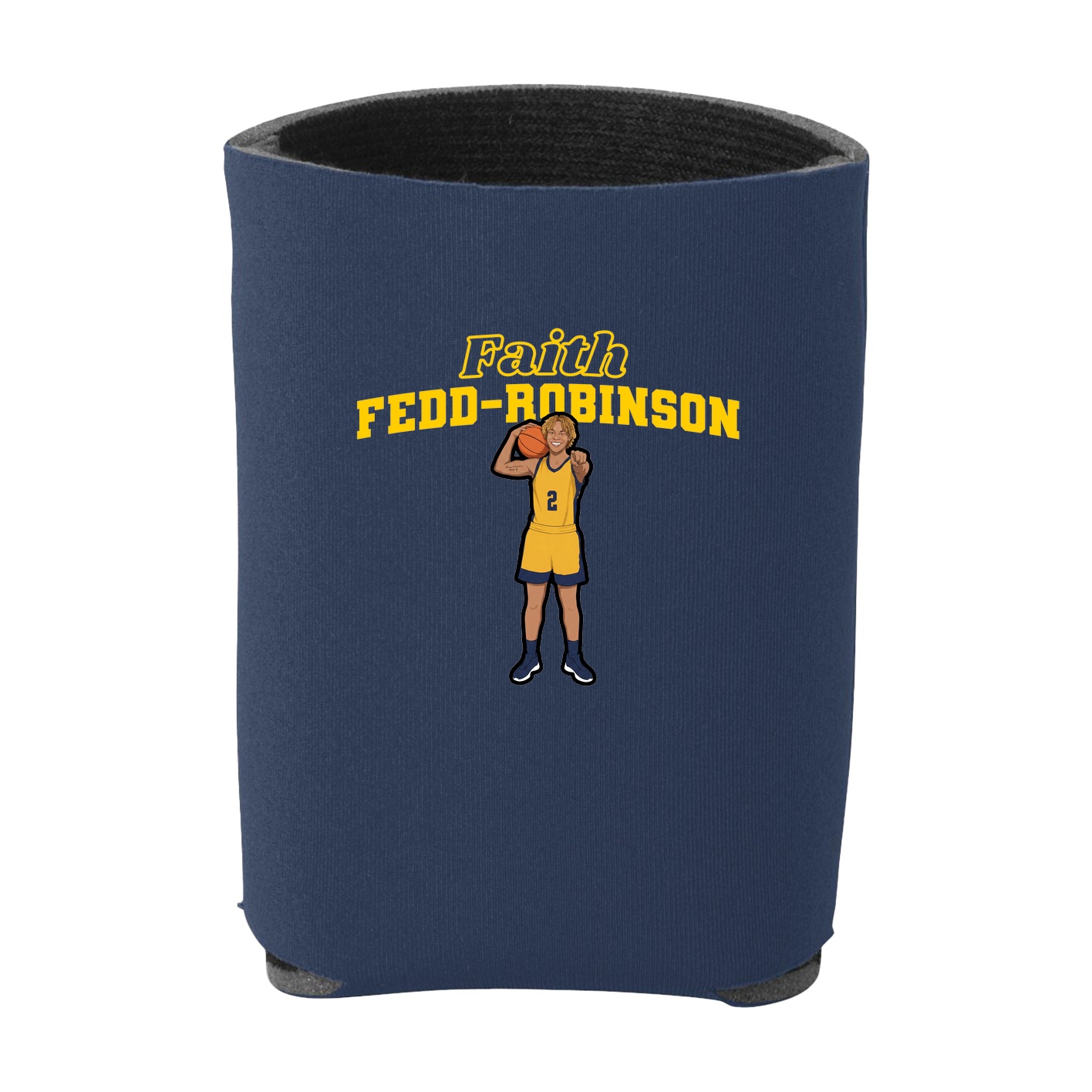 Can Holder — Name Arch in Navy