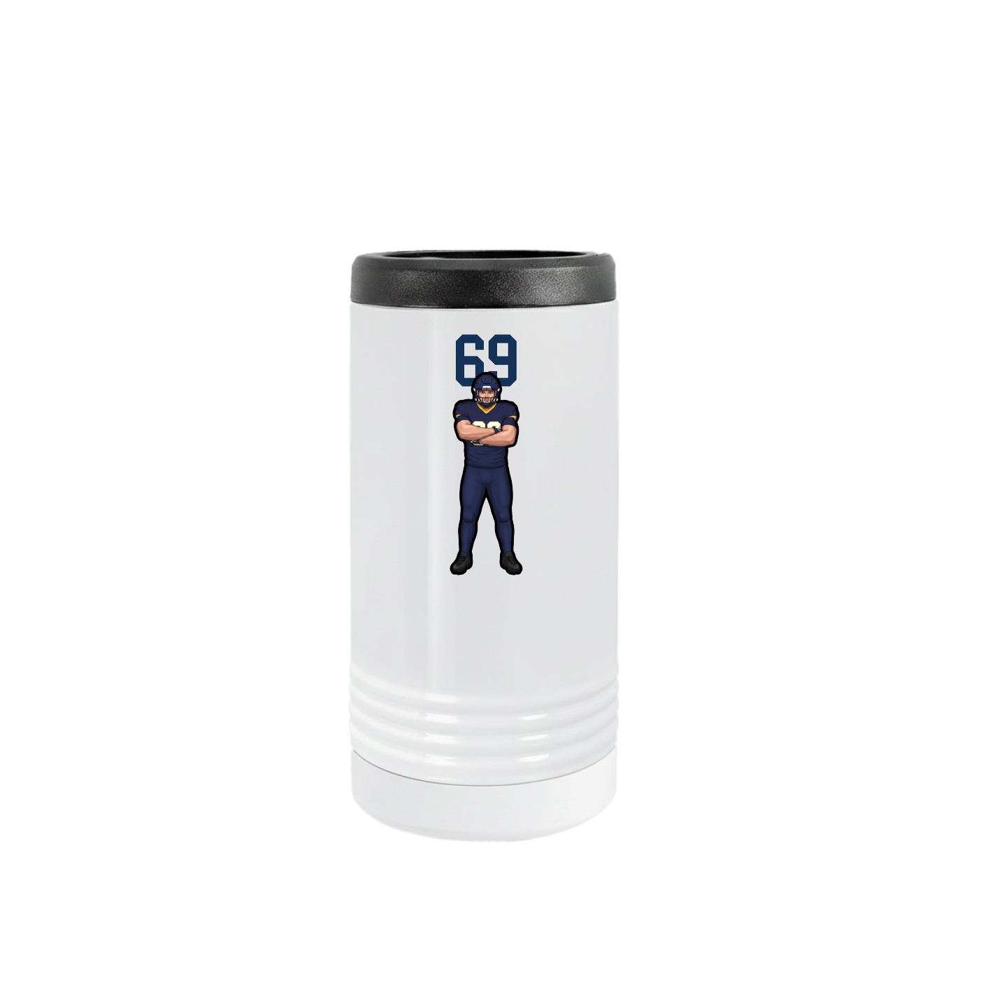 Slim Beverage Holder — Number Top in White