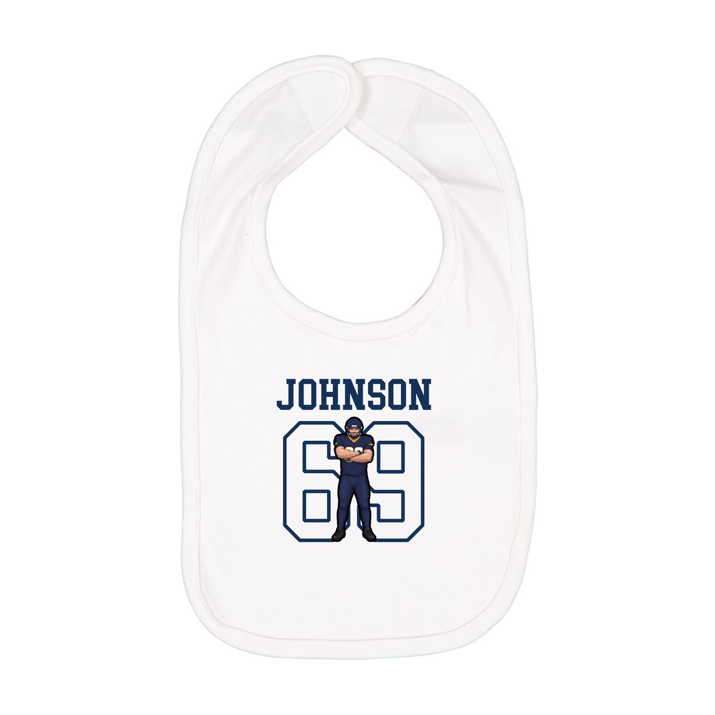 Infant Bib — Shirsey in White