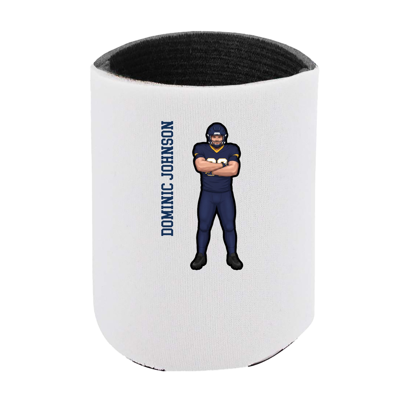 Can Holder — Name Vertical in White