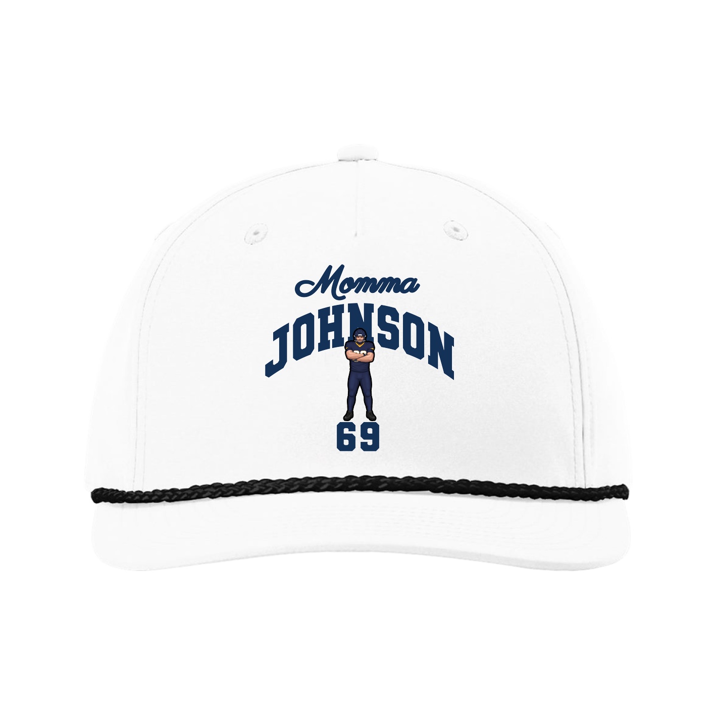 Five-Panel Classic Rope Cap — Mothers Day Arch in White