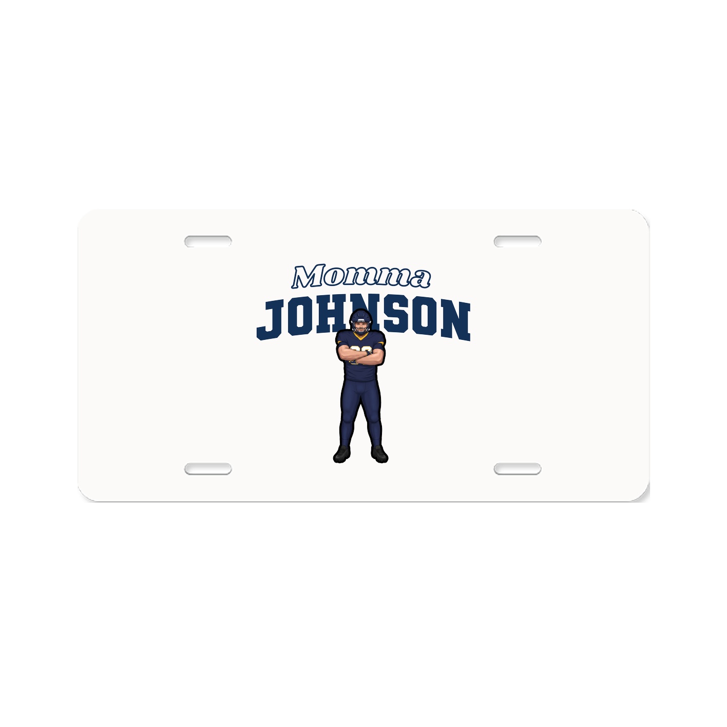 License Plate — Mothers Day Block in Classic