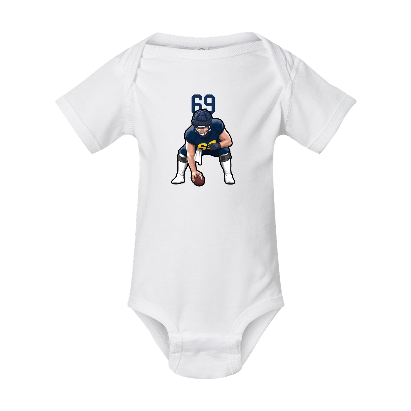 Baby Onesie — Number Top in White