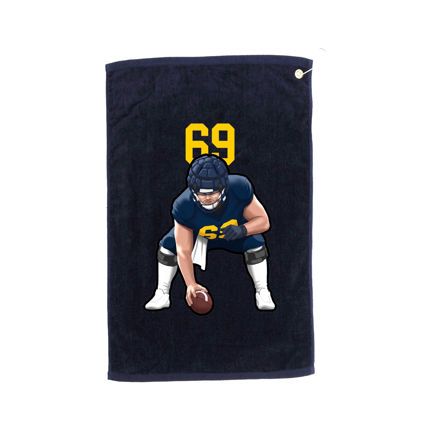 Golf Towel — Number Top in Navy