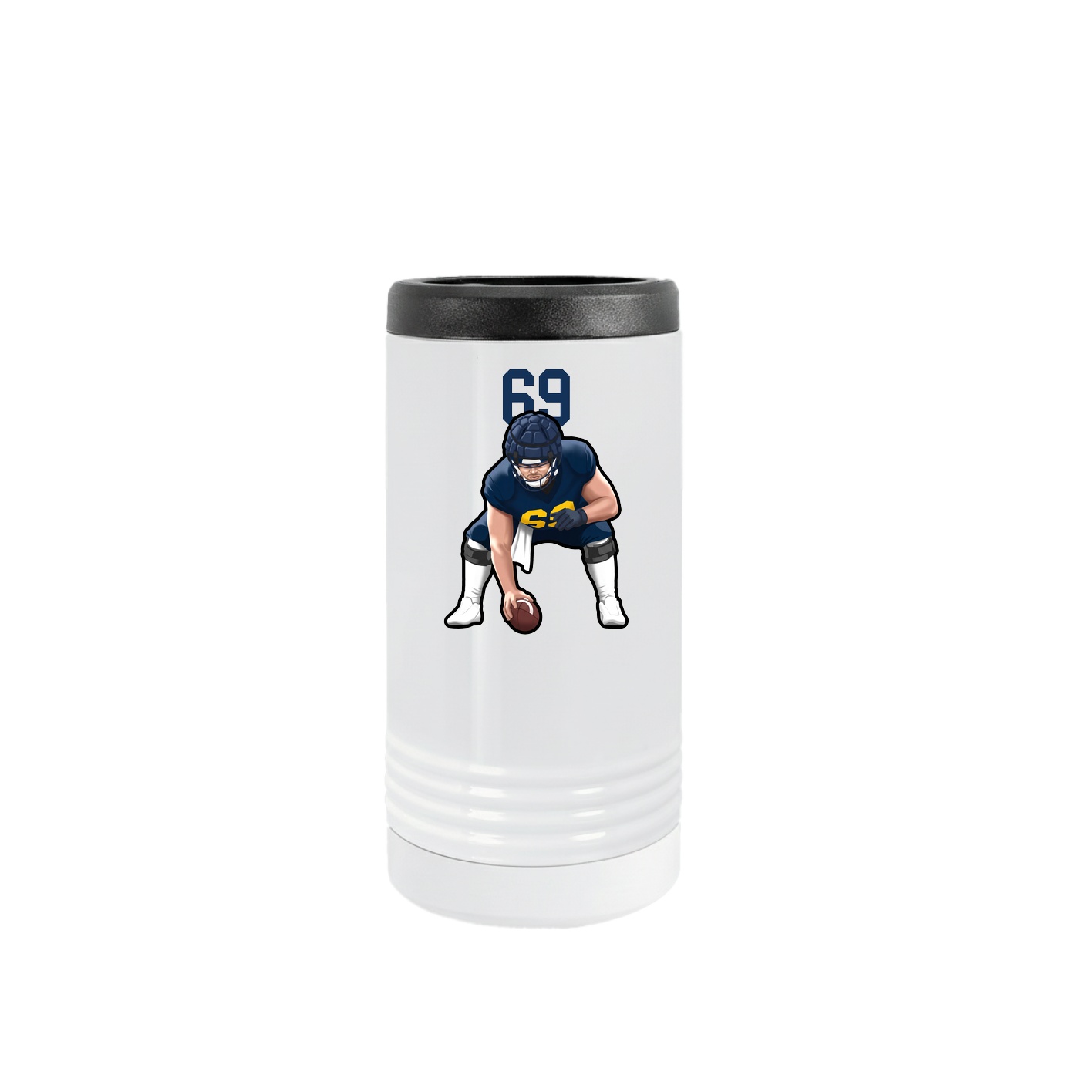 Slim Beverage Holder — Number Top in White