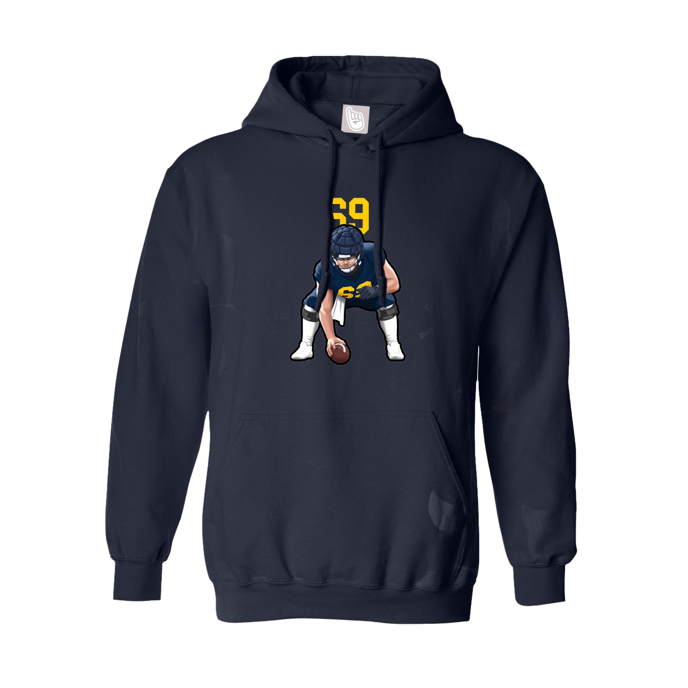 Youth Hoodie — Number Top in Navy