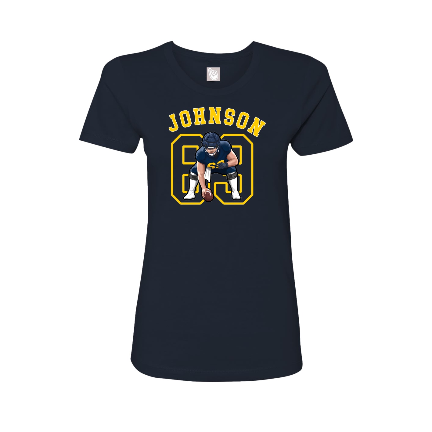 Fitted Women's Tee — Shirsey Arch in Navy
