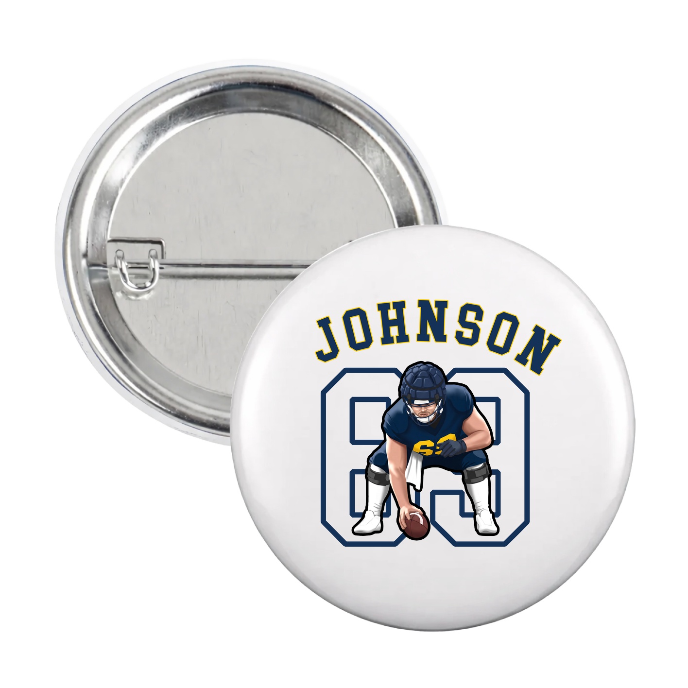 Game Day Button — Shirsey Arch in White