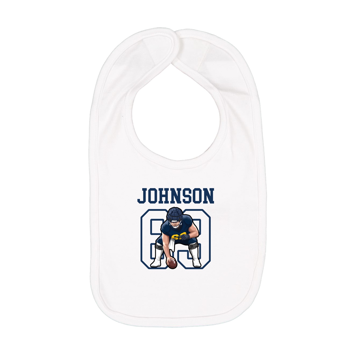 Infant Bib — Shirsey in White