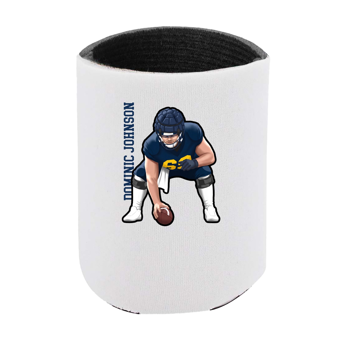 Can Holder — Name Vertical in White