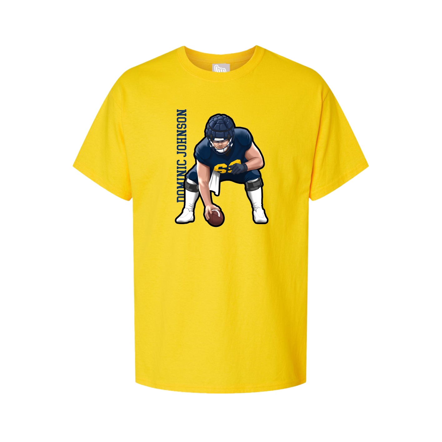 Youth Tee — Name Vertical in Gold