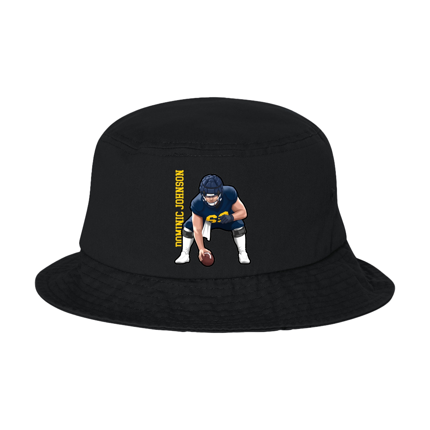 Bucket Cap — Name Vertical in Black