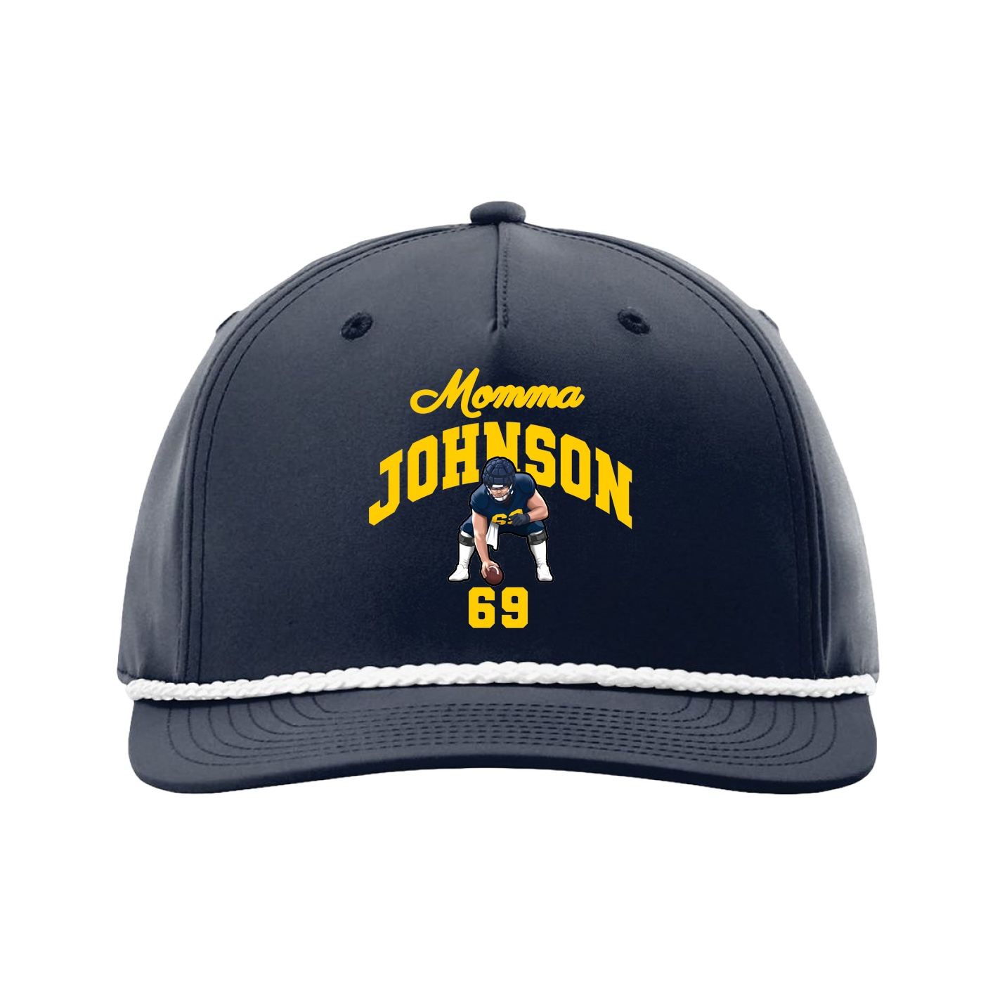 Five-Panel Classic Rope Cap — Mothers Day Arch in Navy