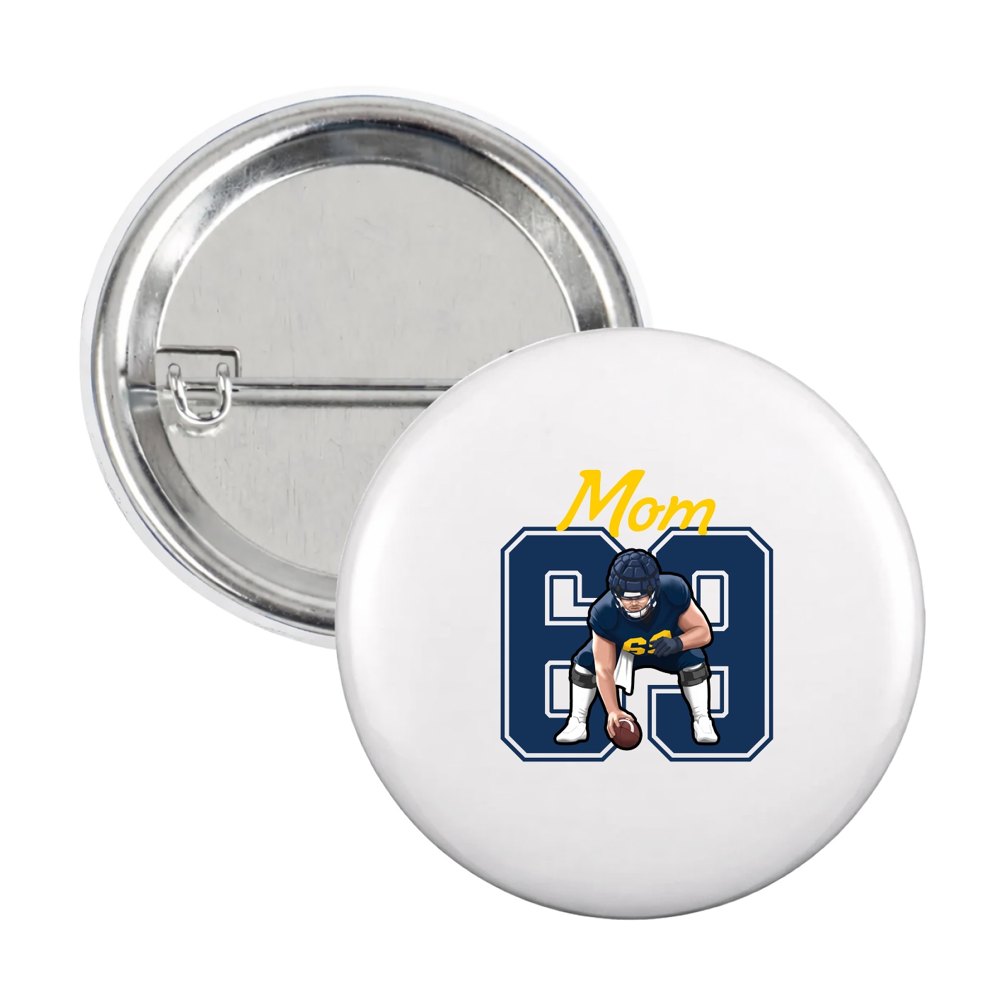 Game Day Button — Mothers Day Shirsey in White