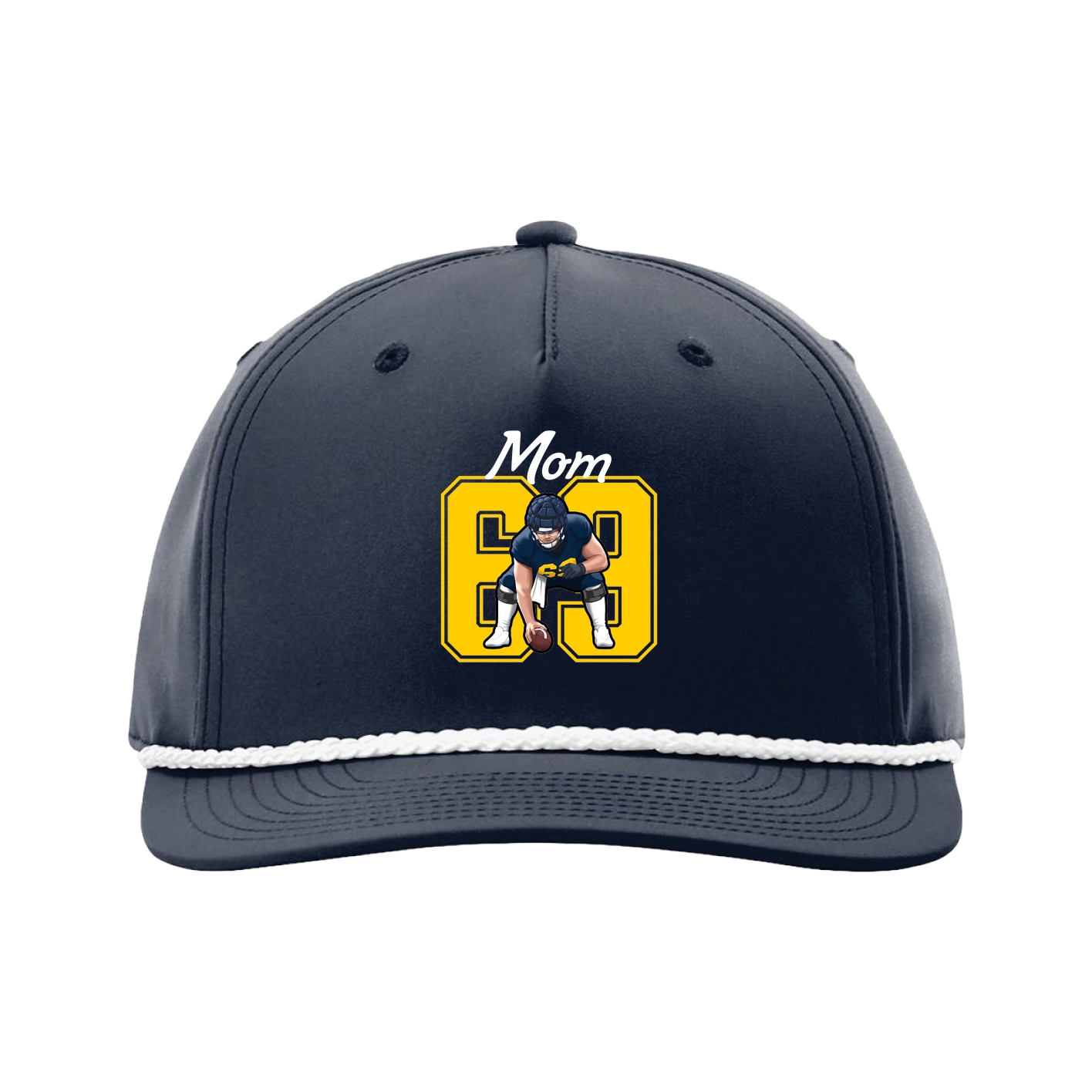 Five-Panel Classic Rope Cap — Mothers Day Shirsey in Navy