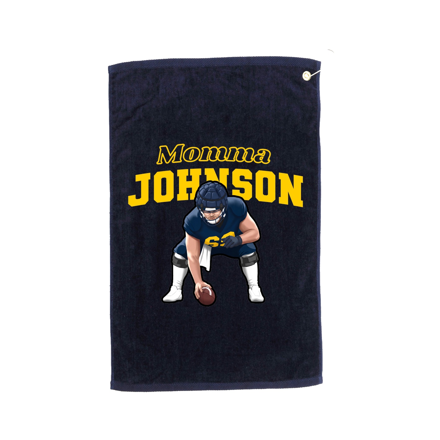 Golf Towel — Mothers Day Block in Navy