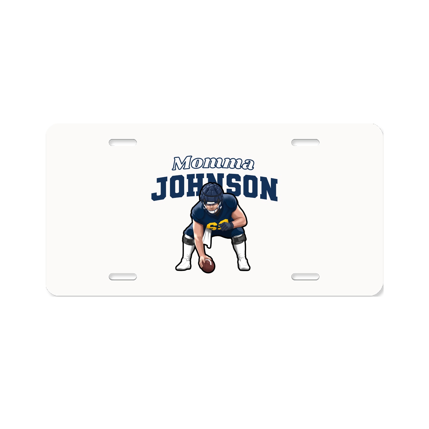 License Plate — Mothers Day Block in Classic