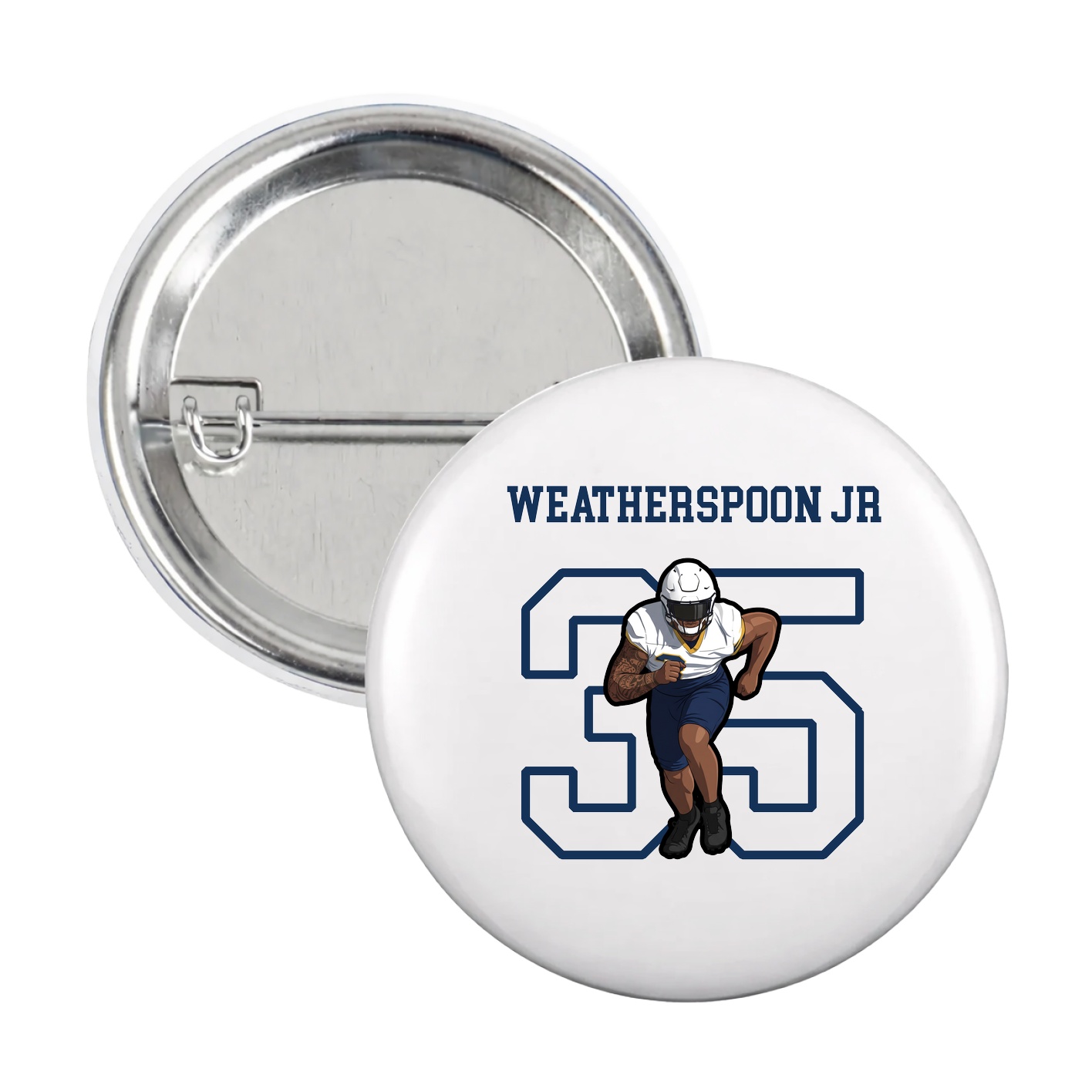 Game Day Button — Shirsey in White