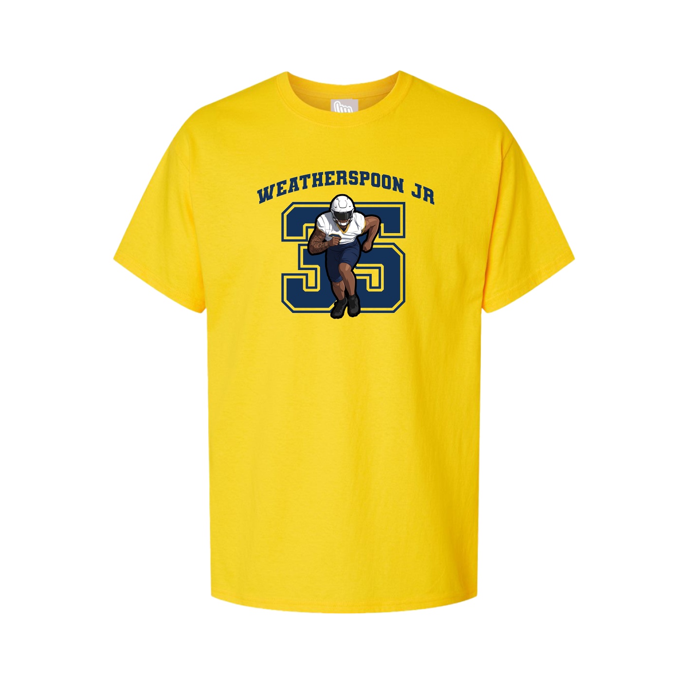 Youth Tee — Number in Gold