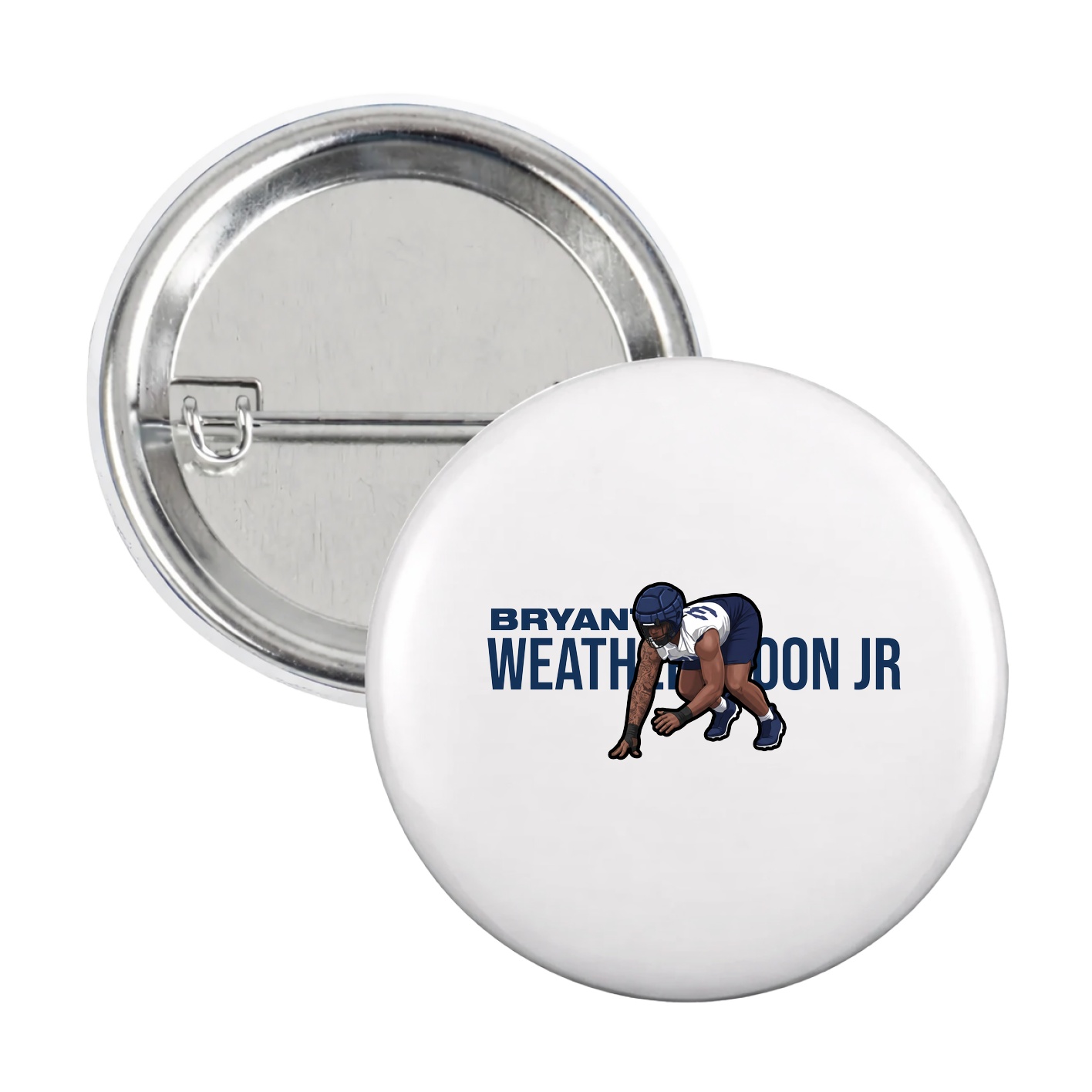 Game Day Button — Player Name in White