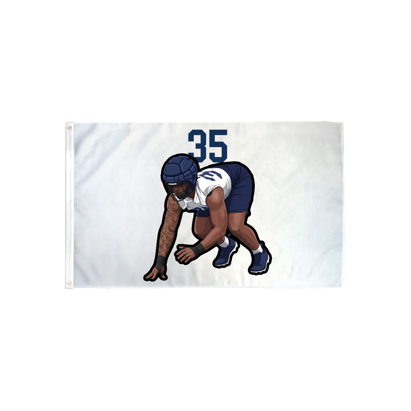 3x5 Flag — Number Top in Classic
