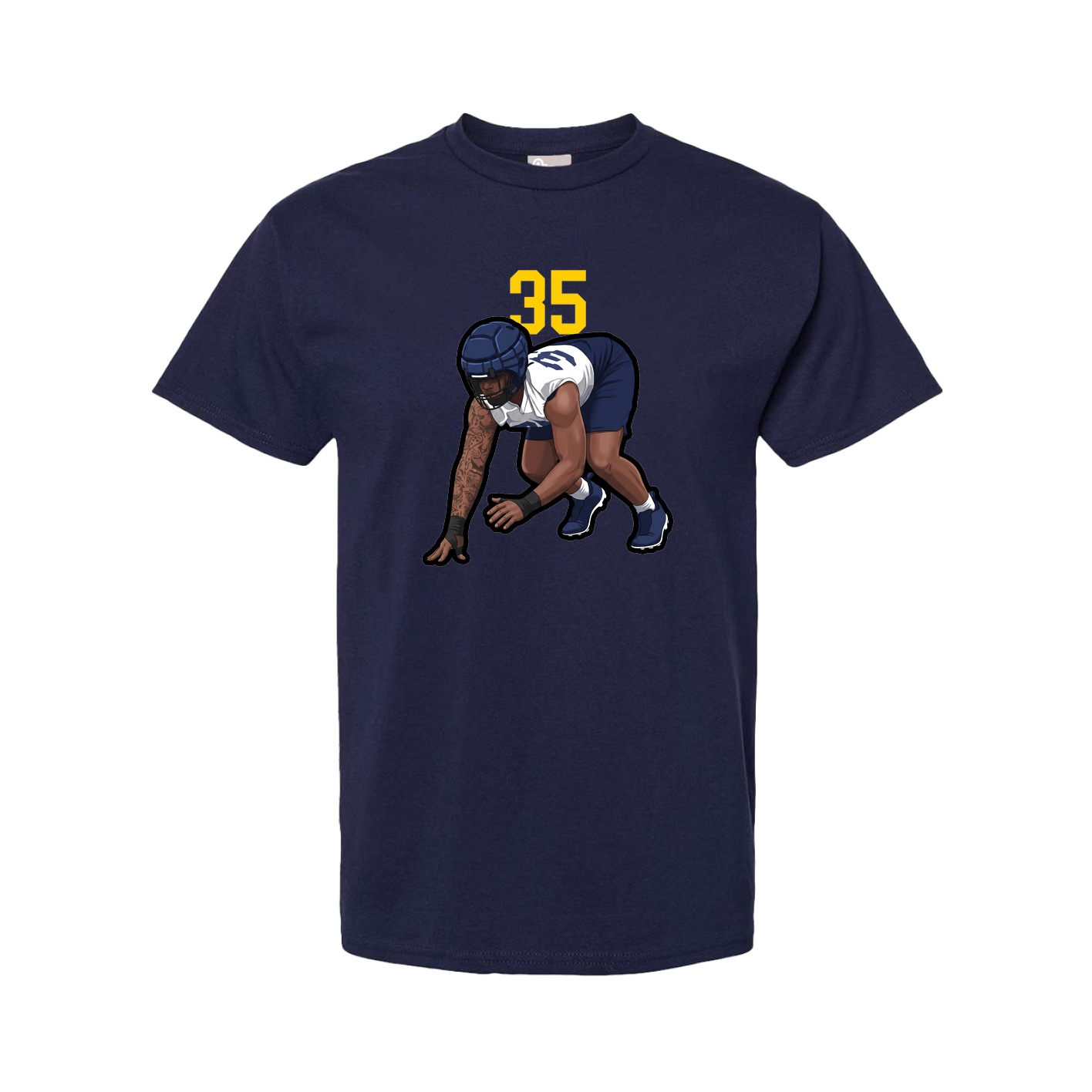 Tee — Number Top in Navy