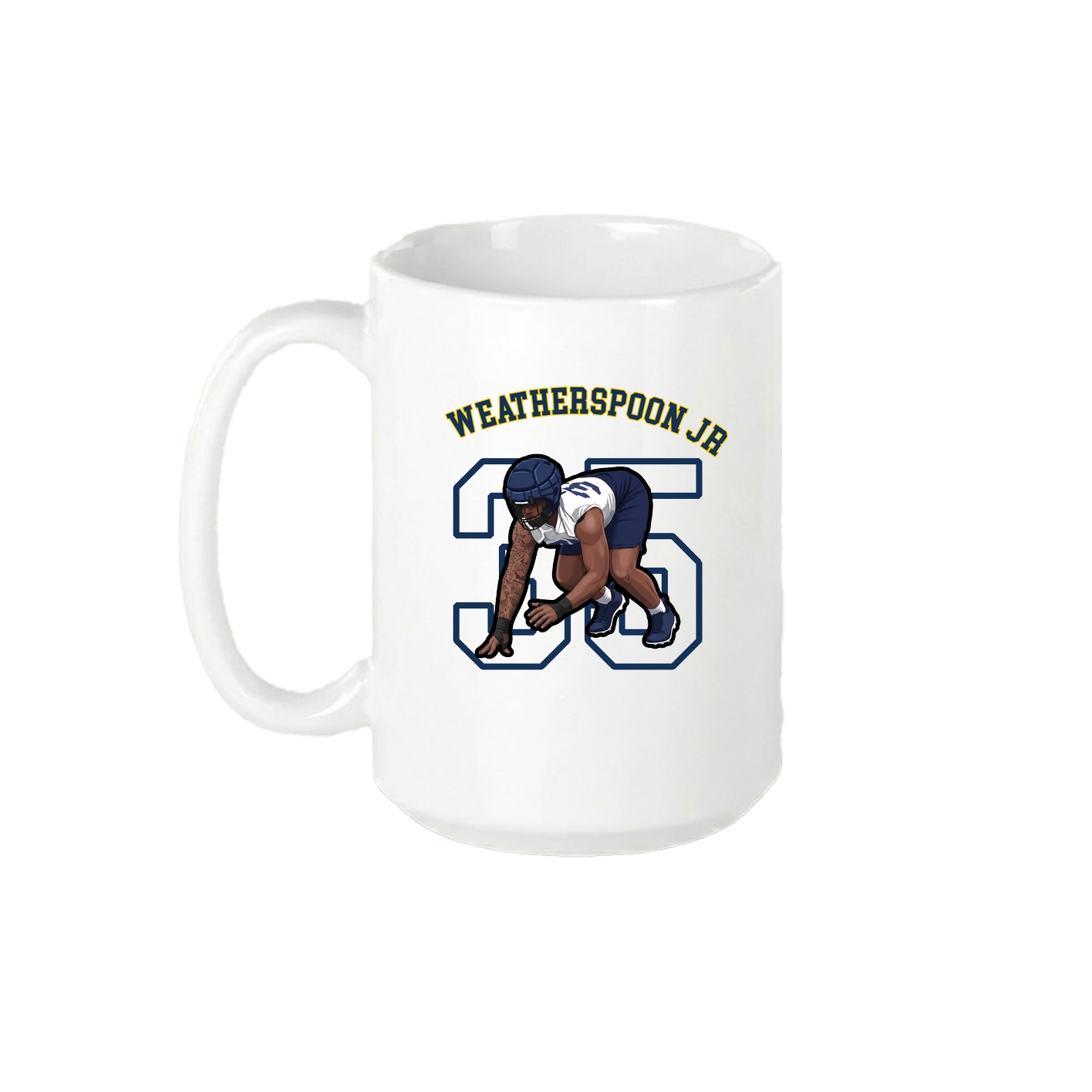 15oz Coffee Mug — Shirsey Arch in White