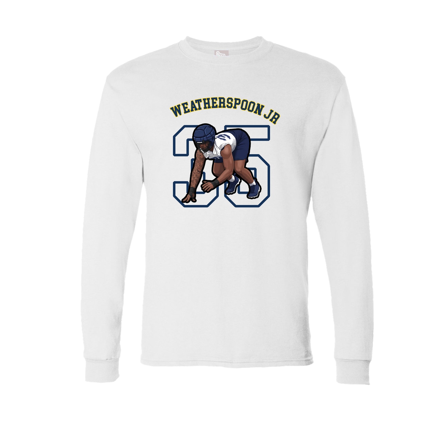 Long Sleeve Tee — Shirsey Arch in White