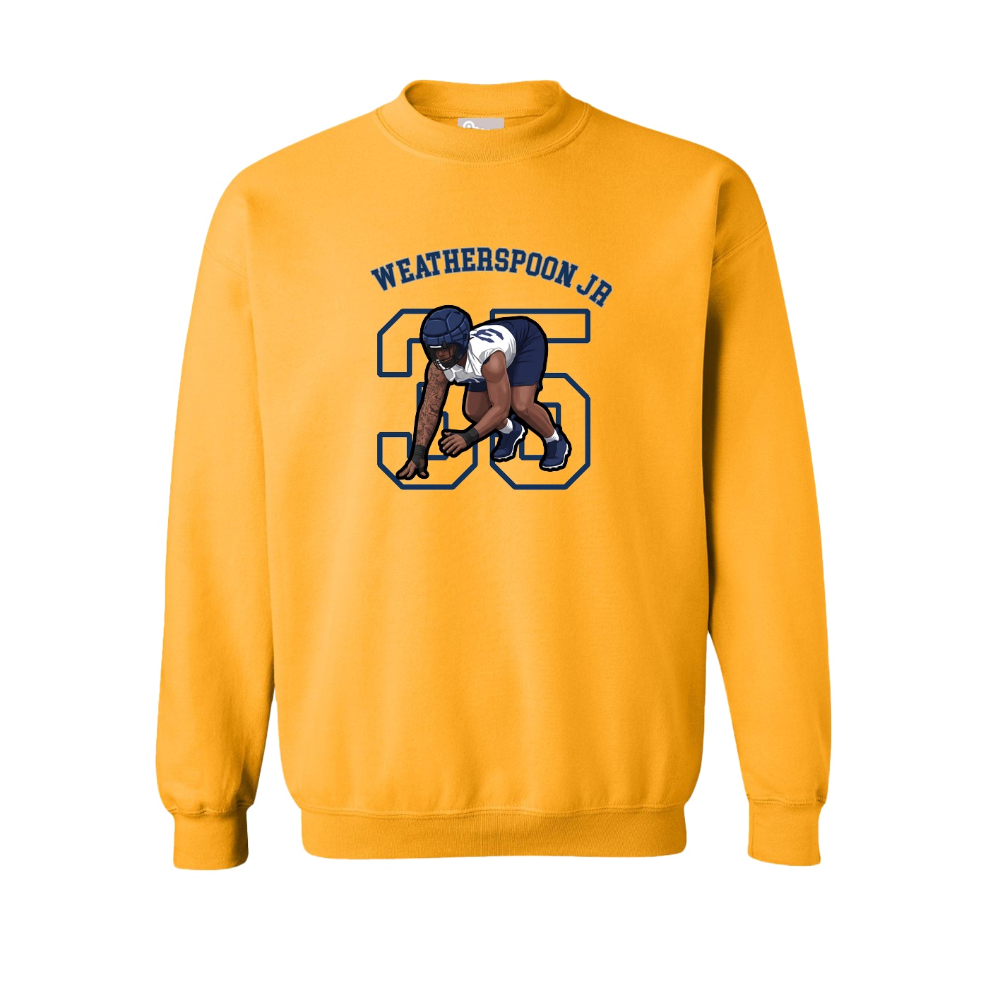 Fleece Crew — Shirsey Arch in Gold