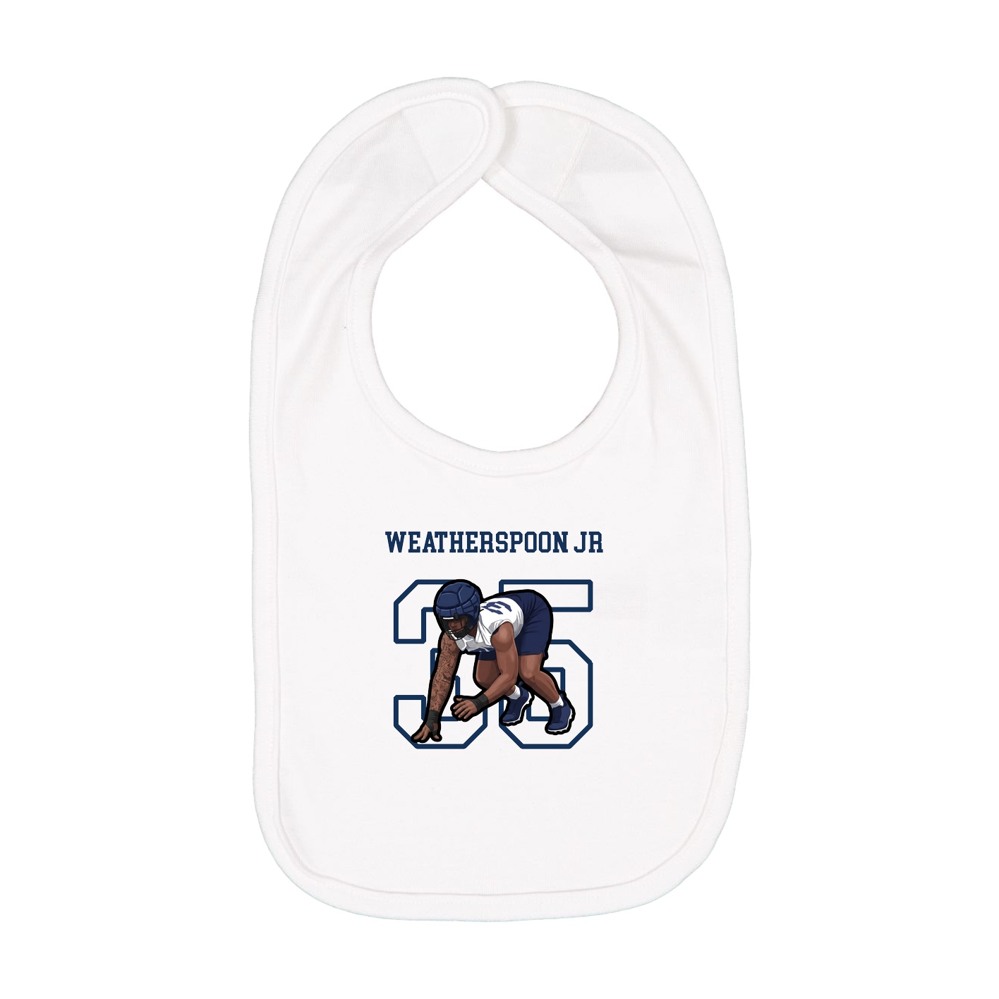 Infant Bib — Shirsey in White
