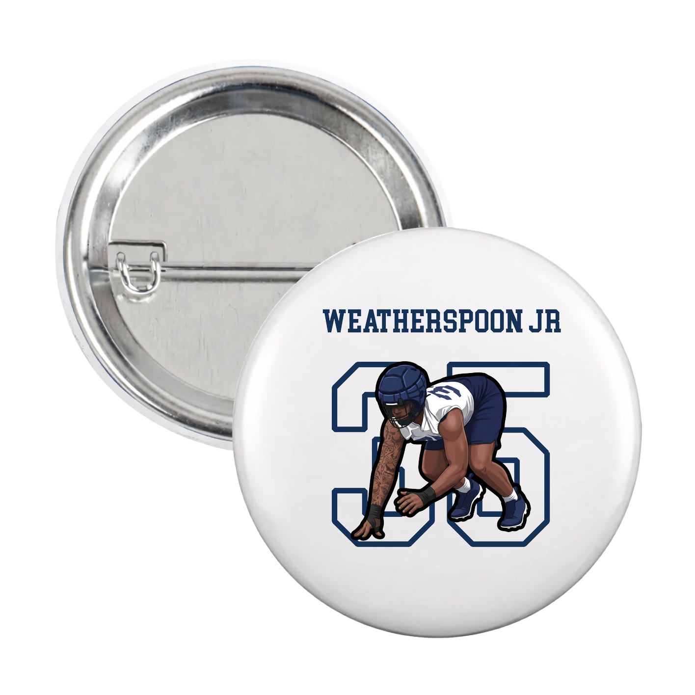 Game Day Button — Shirsey in White