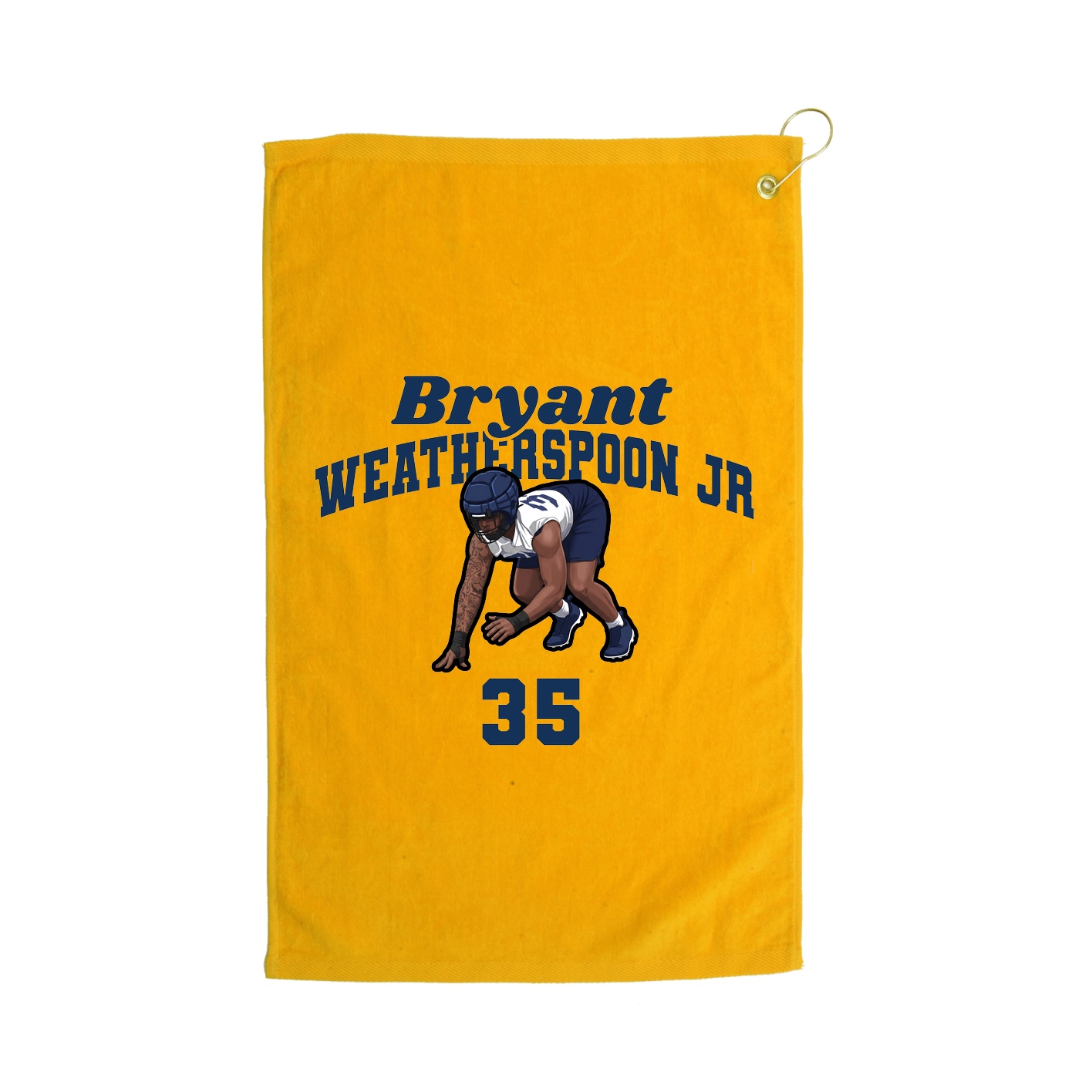 Golf Towel — Signature Arch in Gold