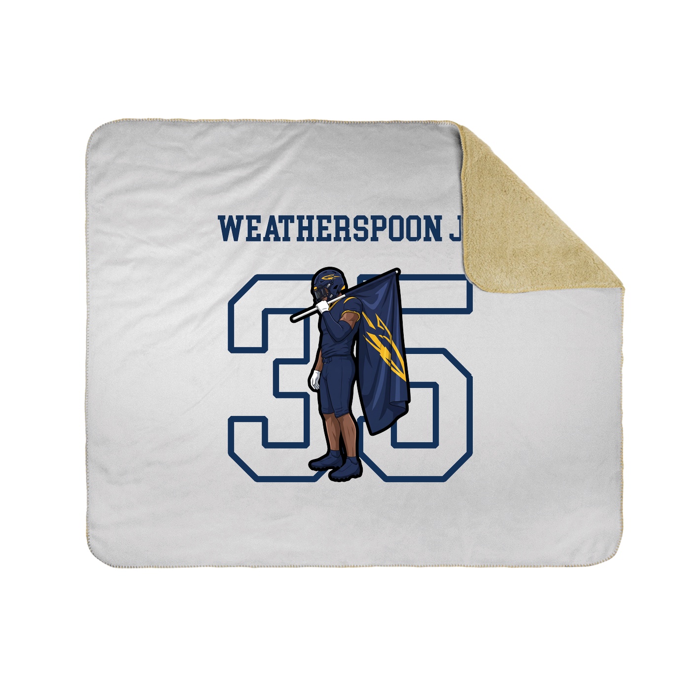 Throw Blanket — Shirsey in White