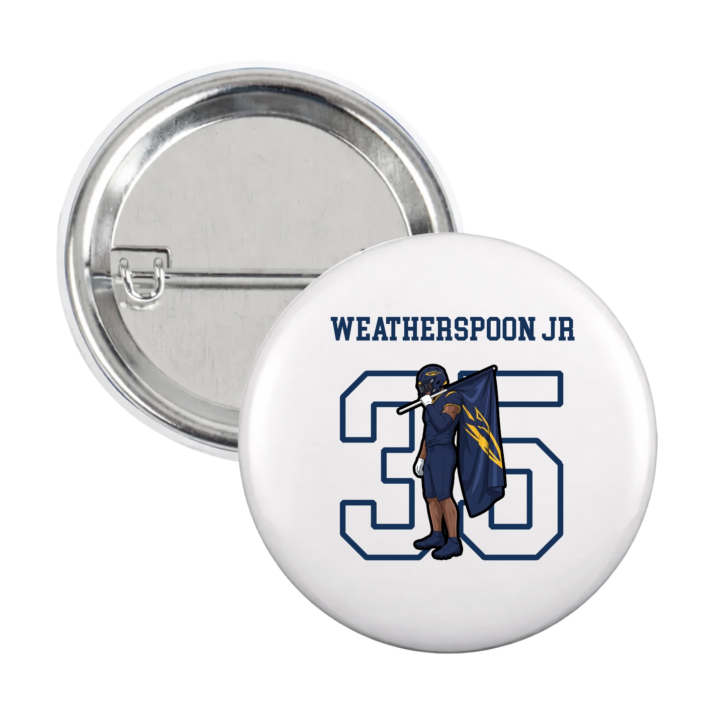 Game Day Button — Shirsey in White