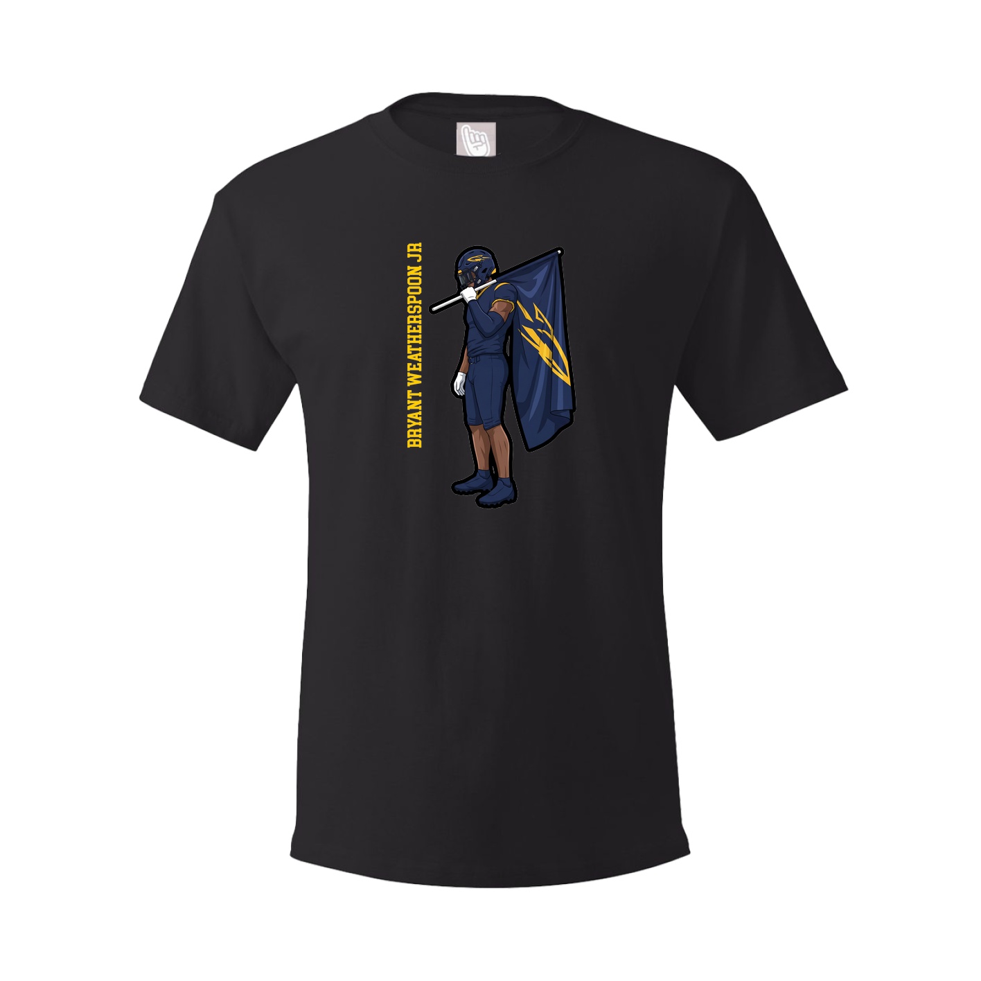 Tee — Name Vertical in Black