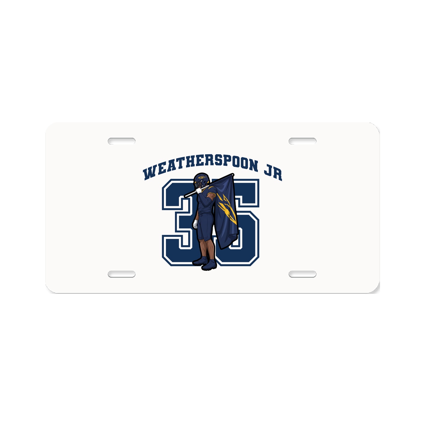 License Plate — Number in Classic